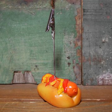 ファストフードカードスタンド メモスタンド バーガー ホットドッグ ポテトアメリカン雑貨の画像