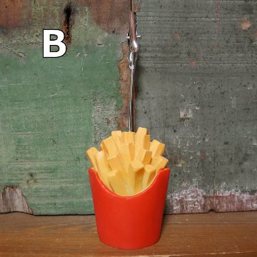 ファストフードカードスタンド メモスタンド バーガー ホットドッグ ポテトアメリカン雑貨の画像