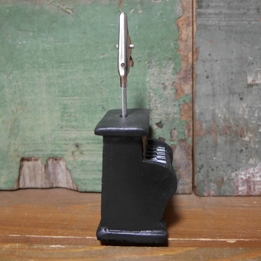 レトロインテリア メモクリップ カードスタンド アンティーク クリップ アメリカン雑貨の画像