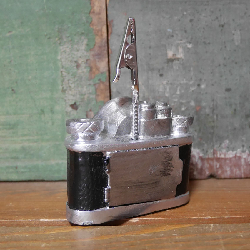 レトロインテリア メモクリップ カードスタンド アンティーク クリップ アメリカン雑貨の画像