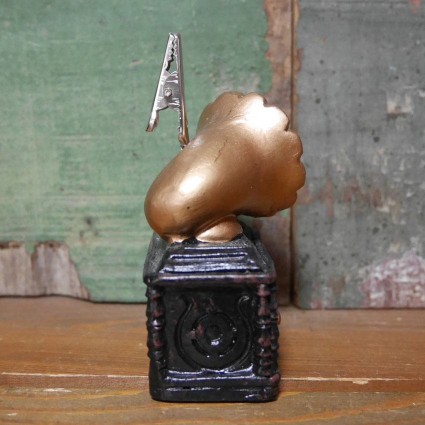 レトロインテリア メモクリップ カードスタンド アンティーク クリップ アメリカン雑貨の画像