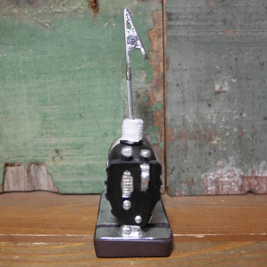 レトロインテリア メモクリップ カードスタンド アンティーク クリップ アメリカン雑貨の画像