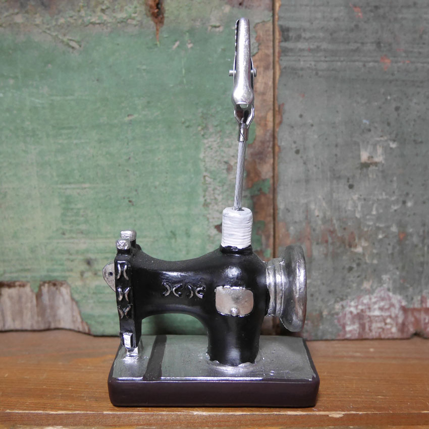 レトロインテリア メモクリップ カードスタンド アンティーク クリップ アメリカン雑貨の画像