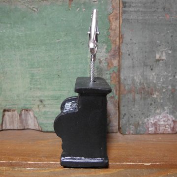 レトロインテリア メモクリップ カードスタンド アンティーク クリップ アメリカン雑貨の画像