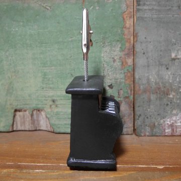 レトロインテリア メモクリップ カードスタンド アンティーク クリップ アメリカン雑貨の画像