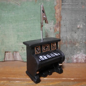 レトロインテリア メモクリップ カードスタンド アンティーク クリップ アメリカン雑貨の画像