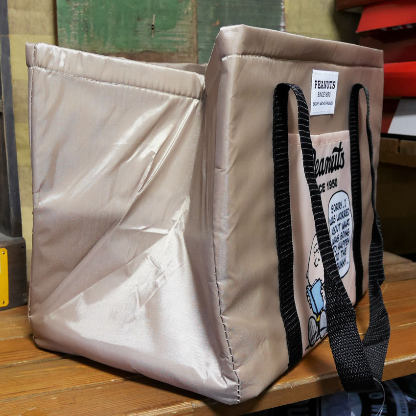 スヌーピー  レジかご用　保冷 保温バッグ ショッピング トートバッグ エコバッグの画像
