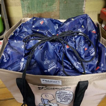 スヌーピー  レジかご用　保冷 保温バッグ ショッピング トートバッグ エコバッグの画像