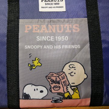 スヌーピー  レジかご用　保冷 保温バッグ ショッピング トートバッグ エコバッグの画像