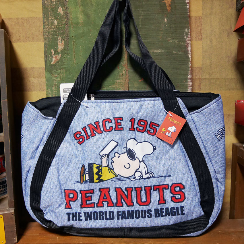 スヌーピー 保冷温バルーンバッグ SNOOPY PEANUTS かばん トートバッグ　アメリカン雑貨の画像