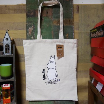 ムーミン トートバッグ ベージュ MOOMIN マルチバッグ ショッピングバッグの画像
