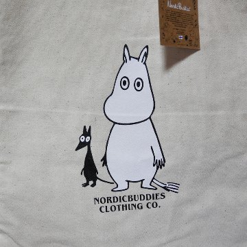 ムーミン トートバッグ ベージュ MOOMIN マルチバッグ ショッピングバッグの画像