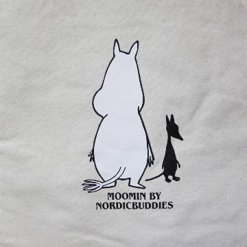 ムーミン トートバッグ ベージュ MOOMIN マルチバッグ ショッピングバッグの画像