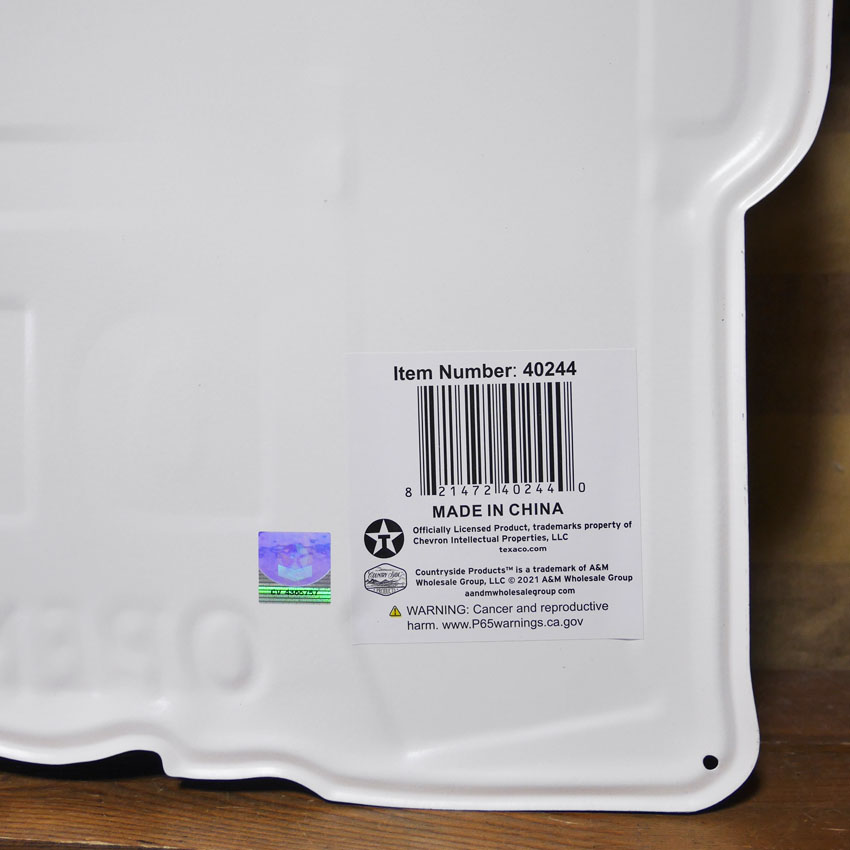 ダイカット エンボス サイン TEXACO GASOLINE SERVICE インテリア DINER テキサコ ブリキ看板 アメリカン雑貨の画像