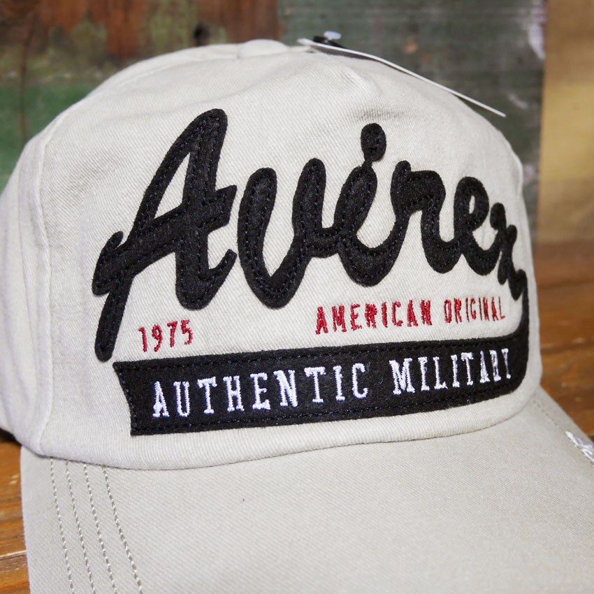 AVIREX フェルト叩きつけ キャップ PIGMENTCAP ベージュ アヴィレックス 帽子 ミリタリー　アメカジ　アメリカン雑貨の画像