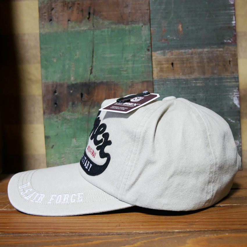 AVIREX フェルト叩きつけ キャップ PIGMENTCAP ベージュ アヴィレックス 帽子 ミリタリー　アメカジ　アメリカン雑貨の画像
