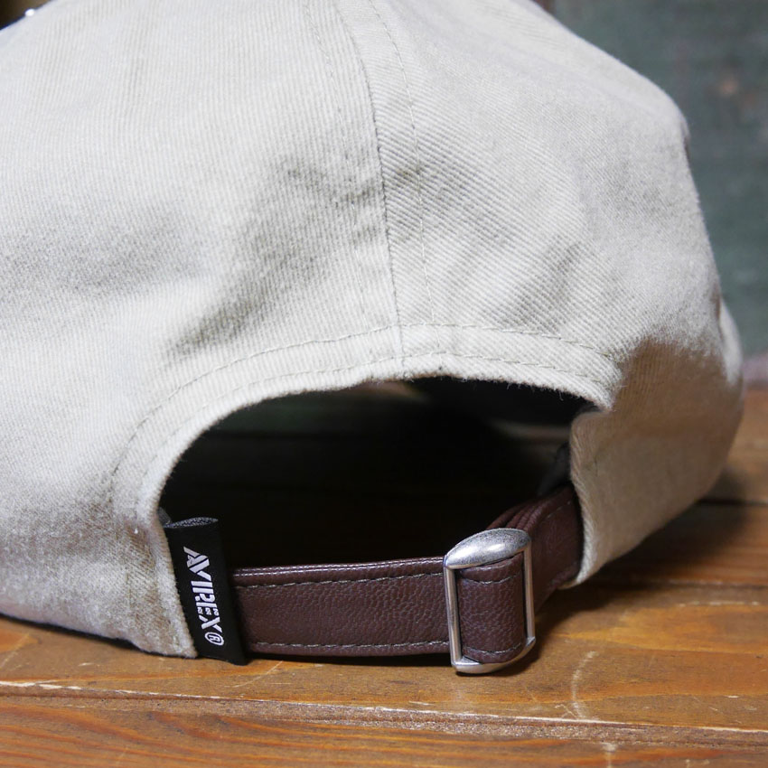 AVIREX フェルト叩きつけ キャップ PIGMENTCAP ベージュ アヴィレックス 帽子 ミリタリー　アメカジ　アメリカン雑貨の画像