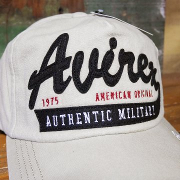 AVIREX フェルト叩きつけ キャップ PIGMENTCAP ベージュ アヴィレックス 帽子 ミリタリー　アメカジ　アメリカン雑貨の画像