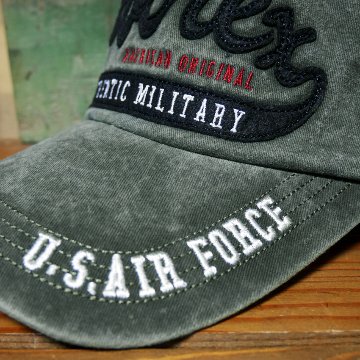 AVIREX フェルト叩きつけ キャップ PIGMENTCAP  カーキ  アヴィレックス 帽子 ミリタリー　アメカジ　アメリカン雑貨の画像