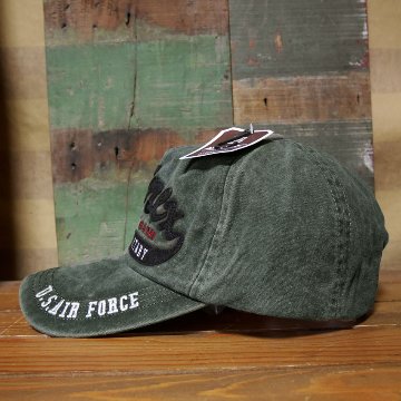 AVIREX フェルト叩きつけ キャップ PIGMENTCAP  カーキ  アヴィレックス 帽子 ミリタリー　アメカジ　アメリカン雑貨の画像