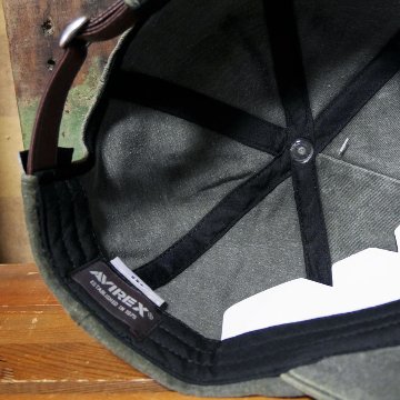 AVIREX フェルト叩きつけ キャップ PIGMENTCAP  カーキ  アヴィレックス 帽子 ミリタリー　アメカジ　アメリカン雑貨の画像