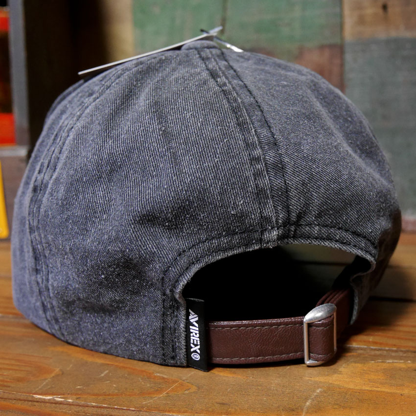 AVIREX フェルト叩きつけ キャップ PIGMENTCAP チャコール  アヴィレックス 帽子 ミリタリー　アメカジ　アメリカン雑貨の画像
