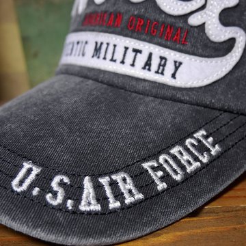 AVIREX フェルト叩きつけ キャップ PIGMENTCAP チャコール  アヴィレックス 帽子 ミリタリー　アメカジ　アメリカン雑貨の画像