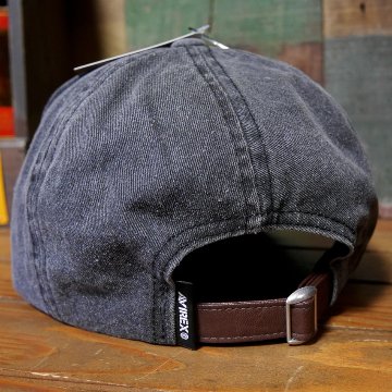 AVIREX フェルト叩きつけ キャップ PIGMENTCAP チャコール  アヴィレックス 帽子 ミリタリー　アメカジ　アメリカン雑貨の画像