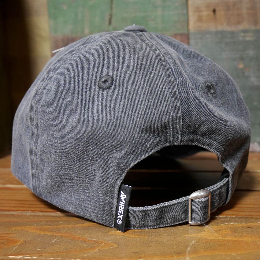 AVIREX 50周年 アニバーサリー キャップ 50th ANNIVERSARY LOGO PIGMENTCAP ブラック アヴィレックス 帽子 ミリタリー　アメカジ　アメリカン雑貨の画像