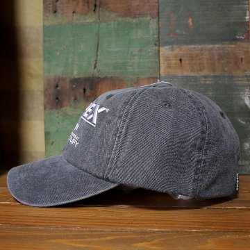 AVIREX 50周年 アニバーサリー キャップ 50th ANNIVERSARY LOGO PIGMENTCAP ブラック アヴィレックス 帽子 ミリタリー　アメカジ　アメリカン雑貨の画像