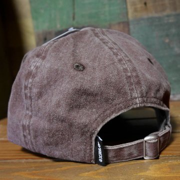 AVIREX 50周年 アニバーサリー キャップ 50th ANNIVERSARY LOGO PIGMENTCAP ブラウン アヴィレックス 帽子 ミリタリー　アメカジ　アメリカン雑貨の画像