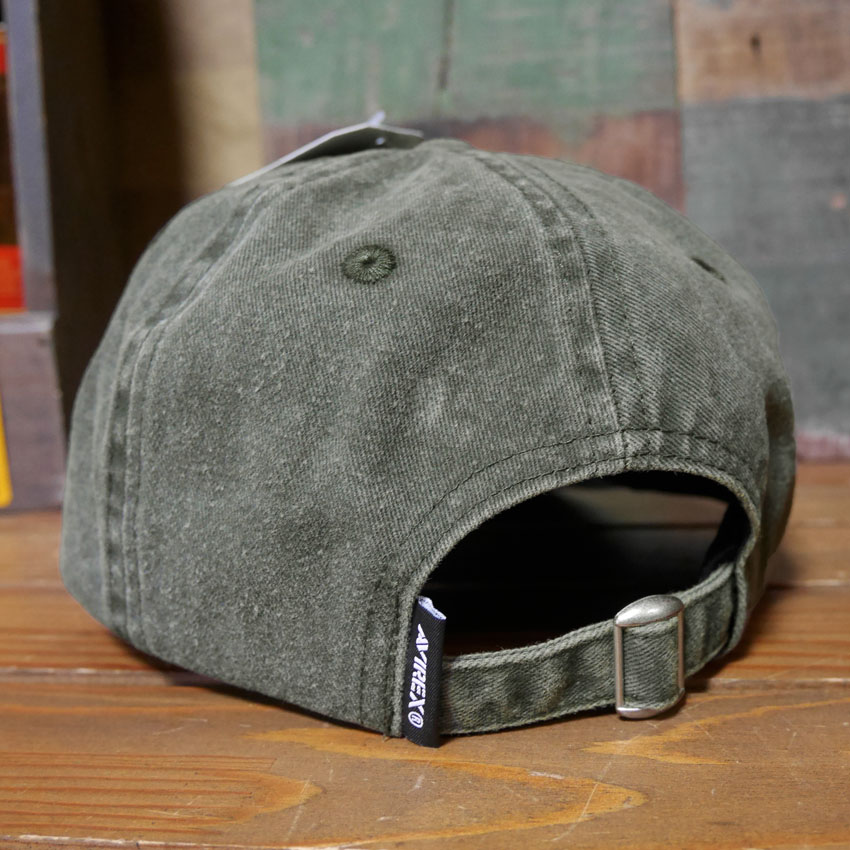 AVIREX 50周年 アニバーサリー キャップ 50th ANNIVERSARY LOGO PIGMENTCAP カーキ アヴィレックス 帽子 ミリタリー　アメカジ　アメリカン雑貨の画像