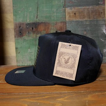 カリフォルニア フラット バイザー CALIFORNIA BEAR ソリッド ブラック 帽子 アメカジ　アメリカン雑貨の画像