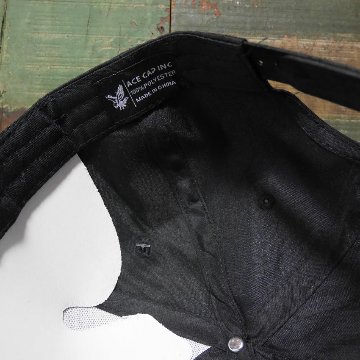 カリフォルニア フラット バイザー CALIFORNIA BEAR ソリッド ブラック 帽子 アメカジ　アメリカン雑貨の画像