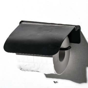 PAPERHOLDER COVER トイレットペーパーホルダー アイアン製 トイレタリー　BLACKの画像