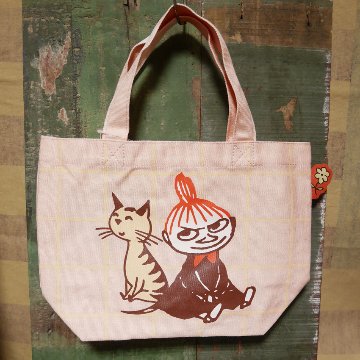 リトルミィ【おすわり】 ミニトートバッグ ランチトートバッグ MOOMIN コットンバッグの画像