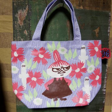 リトルミィ【 リトルミィとニョロニョロ 】 ミニトートバッグ ランチトートバッグ MOOMIN コットンバッグの画像