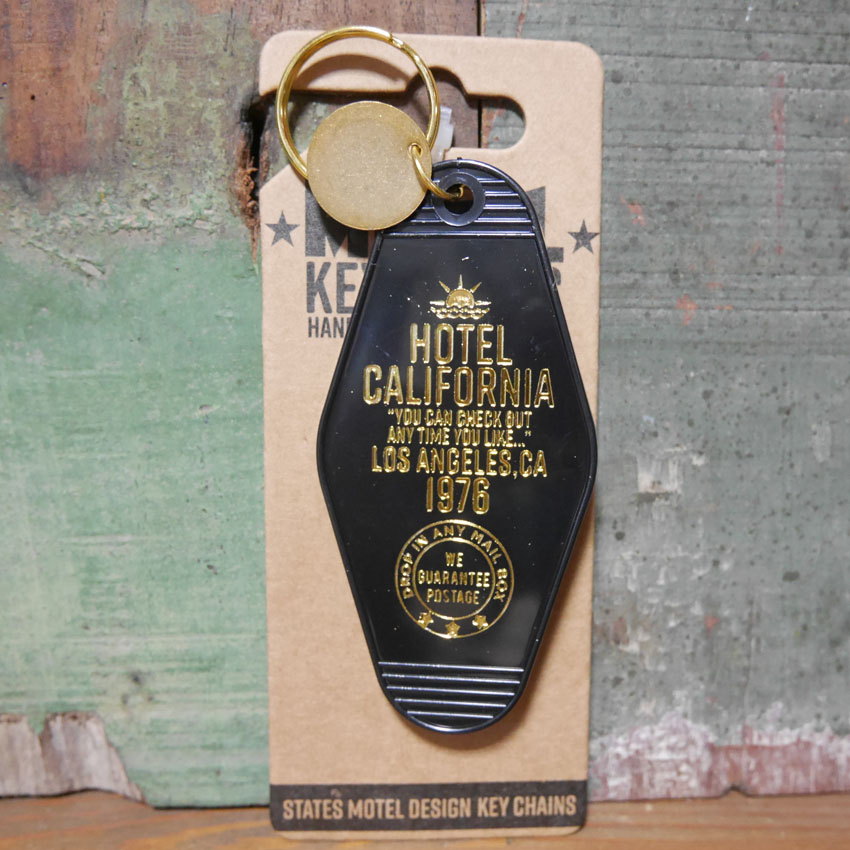 モーテルキーホルダーカリフォルニア MOTEL KEY CHAIN CALIFORNIA アメリカン雑貨　の画像