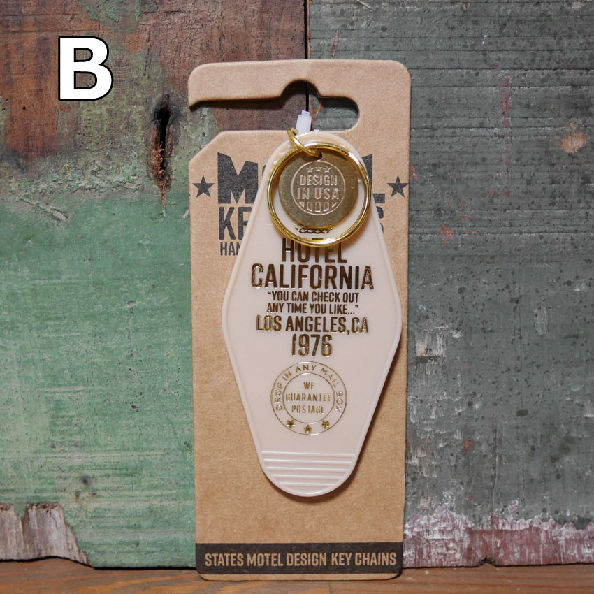 モーテルキーホルダーカリフォルニア MOTEL KEY CHAIN CALIFORNIA アメリカン雑貨　の画像
