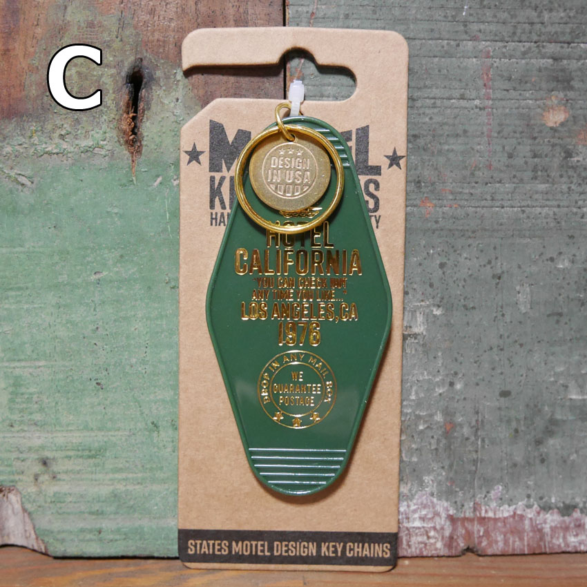 モーテルキーホルダーカリフォルニア MOTEL KEY CHAIN CALIFORNIA アメリカン雑貨　の画像