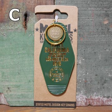 モーテルキーホルダーカリフォルニア MOTEL KEY CHAIN CALIFORNIA アメリカン雑貨　の画像