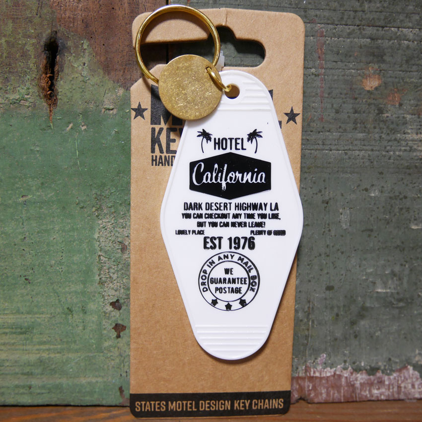 モーテルキーホルダーカリフォルニアベア MOTEL KEY CHAIN CALIFORNIA アメリカン雑貨　の画像