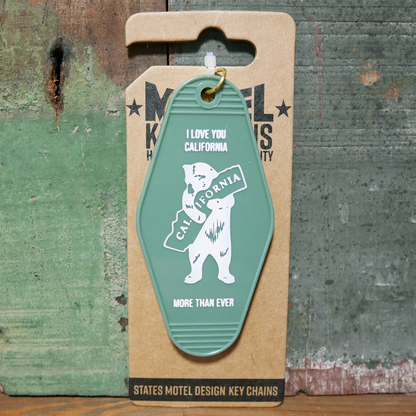 モーテルキーホルダーカリフォルニアベア MOTEL KEY CHAIN CALIFORNIA アメリカン雑貨　の画像
