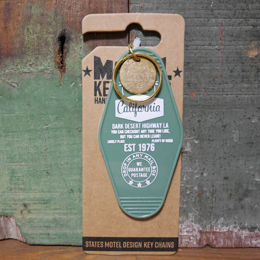 モーテルキーホルダーカリフォルニアベア MOTEL KEY CHAIN CALIFORNIA アメリカン雑貨　の画像