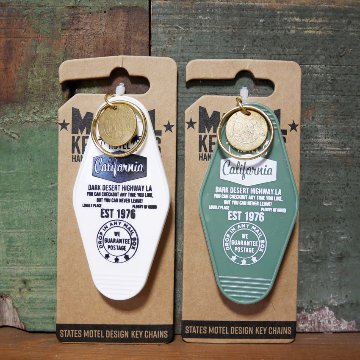 モーテルキーホルダーカリフォルニアベア MOTEL KEY CHAIN CALIFORNIA アメリカン雑貨　の画像