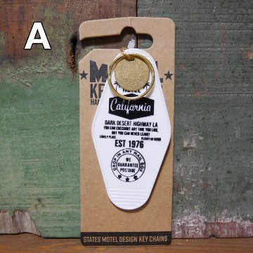 モーテルキーホルダーカリフォルニアベア MOTEL KEY CHAIN CALIFORNIA アメリカン雑貨　の画像
