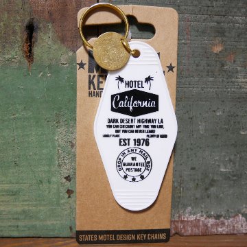 モーテルキーホルダーカリフォルニアベア MOTEL KEY CHAIN CALIFORNIA アメリカン雑貨　の画像