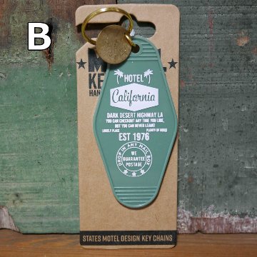 モーテルキーホルダーカリフォルニアベア MOTEL KEY CHAIN CALIFORNIA アメリカン雑貨　の画像