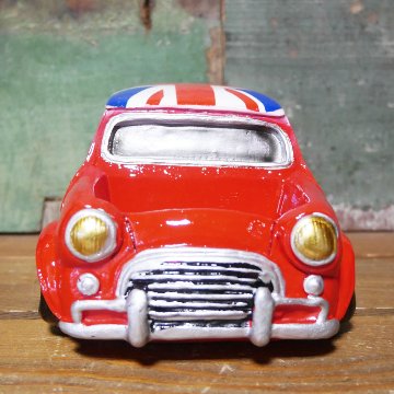 グリーンポット Bang Bang Car ミニクーパー フラワーポット Pot truck ガーデニング プランター 35208の画像