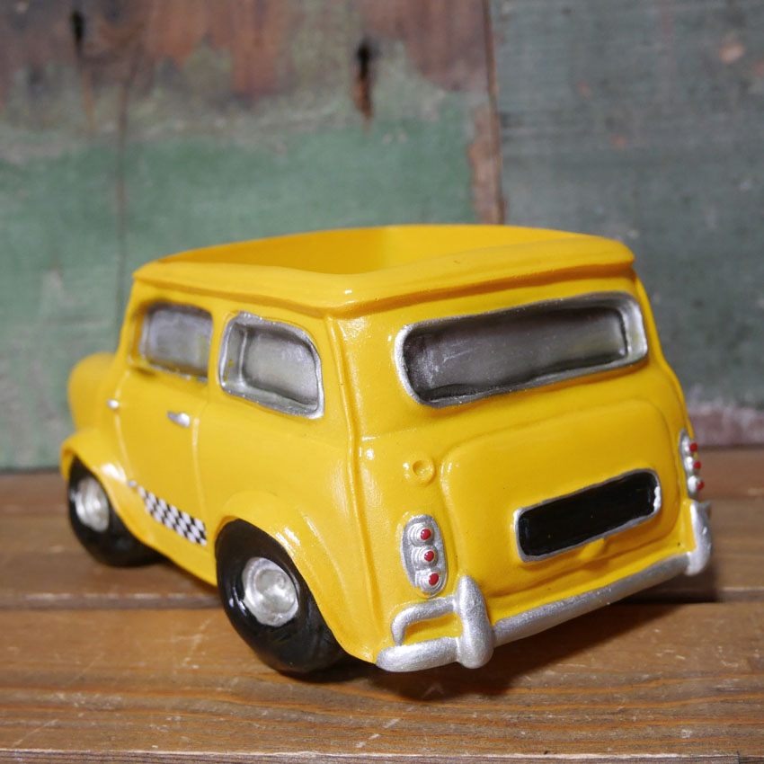 グリーンポット Bang Bang Car イエロータクシー フラワーポット Pot truck ガーデニング プランター 35209の画像
